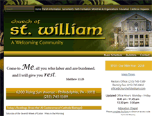 Tablet Screenshot of churchofstwilliam.com